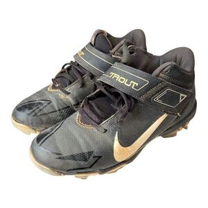 Nike Force Trout 8 Keystone Baseball Cleats Black White Mens Size 6.5